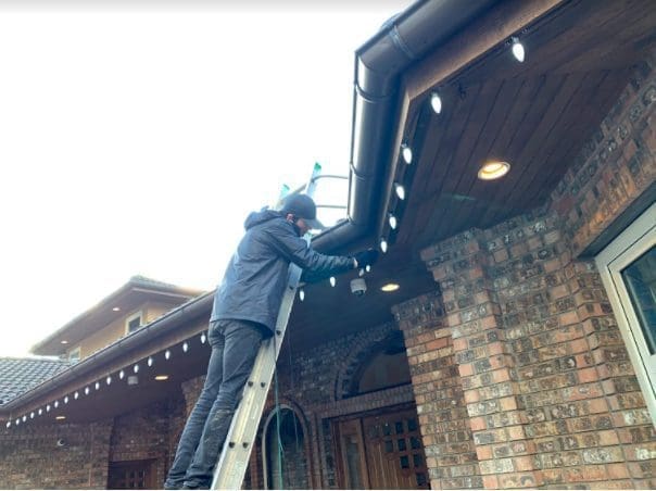 Installing Christmas Lights In Surrey